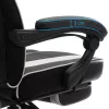 SONGMICS Racing Gaming Irodai Szék Lábtartóval Ergonomikus Fekete-Fehér