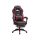 SONGMICS OBG77BR ergonomikus gamer irodai szék lábtartóval fekete-piros