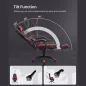   SONGMICS OBG77BR ergonomikus gamer irodai szék lábtartóval fekete-piros
