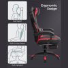 SONGMICS Executive Gamer Szék Ergonomikus Műbőr Fekete-Piros