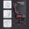 SONGMICS Executive Gamer Szék Ergonomikus Műbőr Fekete-Piros