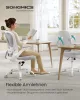 SONGMICS OBN037G02 ergonomikus forgószék hálós háttámlával galambszürke