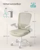 SONGMICS Ergonomikus Hálós Irodai Szék Bézs Színben Állítható Deréktámasszal