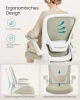 SONGMICS Ergonomikus Hálós Irodai Szék Bézs Színben Állítható Deréktámasszal