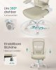 SONGMICS Ergonomikus Hálós Irodai Szék Bézs Színben Állítható Deréktámasszal