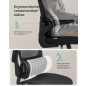   SONGMICS Ergonomikus Irodai Szék Hálós Háttámlával Fekete