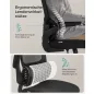   SONGMICS Ergonomikus Irodai Szék Hálós Háttámlával Fekete