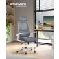 SONGMICS Ergonomikus Irodai Szék Hálós Háttámlával Galambszürke