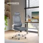   SONGMICS Ergonomikus Irodai Szék Hálós Háttámlával Galambszürke