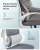 SONGMICS Ergonomikus Irodai Szék Hálós Háttámlával Galambszürke