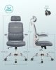 SONGMICS Ergonomikus Irodai Szék Hálós Háttámlával Galambszürke