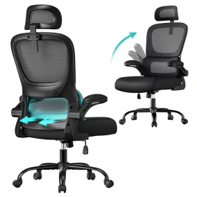   SONGMICS OBN041B01 ergonomikus irodai szék hálós háttámlával fekete