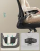 SONGMICS Ergonomikus Irodai Szék Hálós Háttámlával Fekete