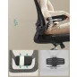   SONGMICS Ergonomikus Irodai Szék Hálós Háttámlával Fekete