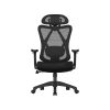 SONGMICS Ergonomikus Hálós Irodai Szék Állítható Deréktámasszal Fekete