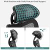 SONGMICS Ergonomikus Hálós Irodai Szék Állítható Deréktámasszal Fekete