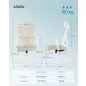   SONGMICS OBN063LH01 ergonomikus irodai szék hálós háttámlával cappuccino bézs