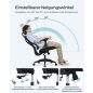 SONGMICS OBN064B01 Ergonomikus Hálós Irodai Szék Állítható Deréktámasszal Fekete