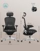 SONGMICS OBN065B01 Ergonomikus Állítható Irodai Szék Hálós Háttámlával - Fekete