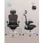   SONGMICS OBN065B01 Ergonomikus Állítható Irodai Szék Hálós Háttámlával - Fekete