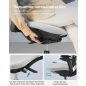   SONGMICS Ergonomikus Irodai Szék Premium Vászon Galambszürke