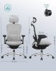 SONGMICS Ergonomikus Irodai Szék Premium Vászon Galambszürke