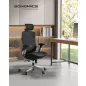   SONGMICS Premium Ergonomikus Irodai Szék Állítható Háttámlával Fekete
