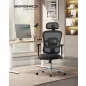   SONGMICS Ergonomikus Irodai Szék Magas Háttámlával Fekete