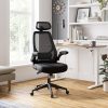 SONGMICS Ergonomikus Irodai Szék Állítható Fejtámlával és Kartámasszal Fekete