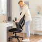 SONGMICS Ergonomikus Irodai Szék Állítható Fejtámlával és Kartámasszal Fekete