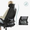 SONGMICS Ergonomikus Irodai Szék Állítható Fejtámlával és Kartámasszal Fekete