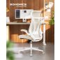   SONGMICS OBN088K01 ergonomikus irodai szék magasságállítással cappuccino bézs