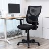 SONGMICS Ergonomikus Hálós Irodai Szék Állítható Deréktámasszal Fekete