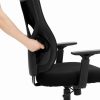 SONGMICS Ergonomikus Hálós Irodai Szék Állítható Deréktámasszal Fekete