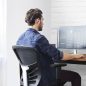 SONGMICS Ergonomikus Hálós Irodai Szék Állítható Deréktámasszal Fekete