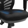 SONGMICS Ergonomikus Hálós Irodai Szék Állítható Deréktámasszal Fekete