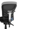 SONGMICS Ergonomikus Hálós Irodai Szék Állítható Deréktámasszal Fekete