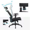SONGMICS Ergonomikus Hálós Irodai Szék Fejtámasszal Fekete