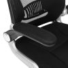 SONGMICS Ergonomikus Hálós Irodai Szék Fejtámlával Fekete
