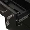 SONGMICS Mobil Irodai Görgős Konténer Acél Zárható 3 Fiókos Fekete