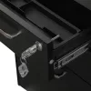 SONGMICS Mobil Irodai Görgős Konténer Acél Zárható 3 Fiókos Fekete