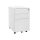 SONGMICS Mobil Acél Irattartó Szekrény 3 Fiókkal Zárható Fehér
