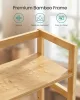 SONGMICS 2 szintes fűszertartó polc bambusz kerettel természetes bézs