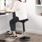 SONGMICS Ergonomikus Állítható Magasságú Billenő Szék Fekete