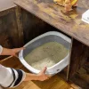 FEANDREA Vintage Rusztikus Macska WC Szekrény Barna