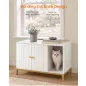 FEANDREA Macskaalomtartó Bútor Fehér Arany Kerettel