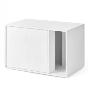   SONGMICS HOME Minimál Macska WC Szekrény Dohányzóasztal Hófehér