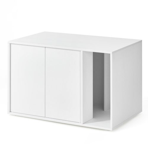 SONGMICS HOME Minimál Macska WC Szekrény Dohányzóasztal Hófehér