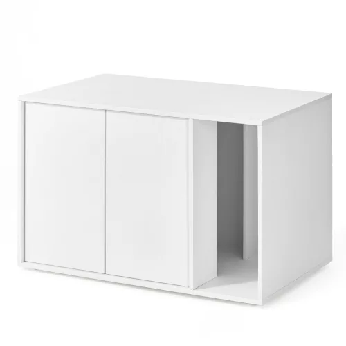 SONGMICS HOME Minimál Macska WC Szekrény Dohányzóasztal Hófehér