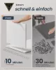 SONGMICS HOME Minimál Macska WC Szekrény Dohányzóasztal Hófehér